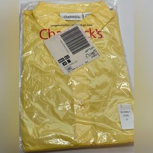 Chadwick’s Yellow Sun Short Sleeve Button Up Blouse NWT Size 12 Style 42-2504-1
